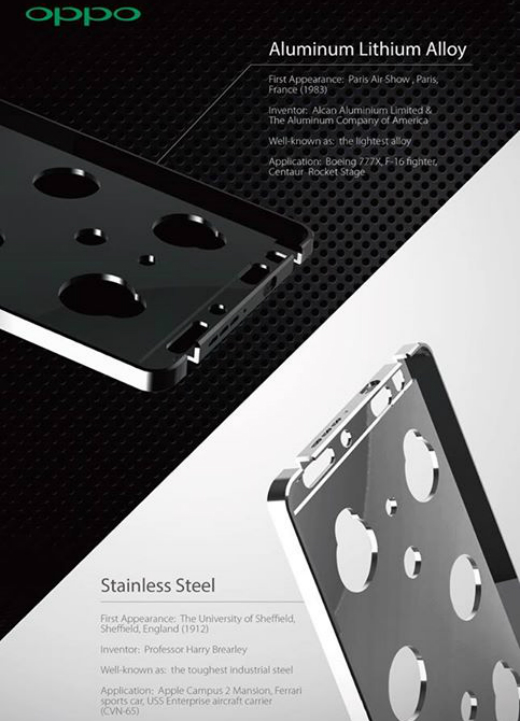 oppo n3 stainless steel version, Oppo N3, θα βγει σε 2 έκδόσεις, μια από ατσάλι και μια  από λίθιο-αλουμίνιο