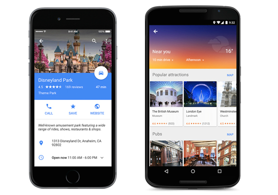 google maps, Google Maps για Android, φέρνει πληροφορίες για τους προορισμούς