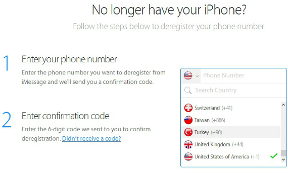 deregister imessage, Apple, δίνει το deregister για να αποσυνδέσετε το iMessage από τον αριθμό σας