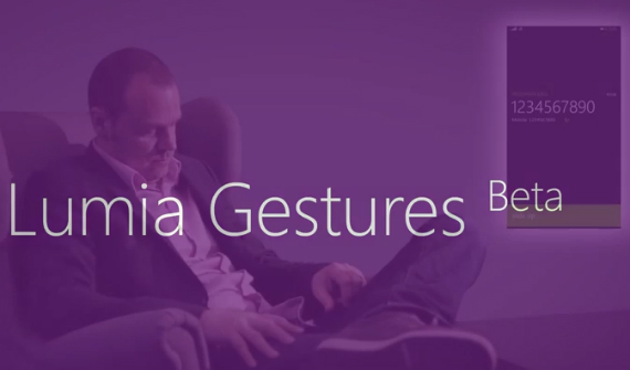gestures beta windows phone, Gestures Beta app, για να ελέγχετε το Lumia smartphone με κινήσεις