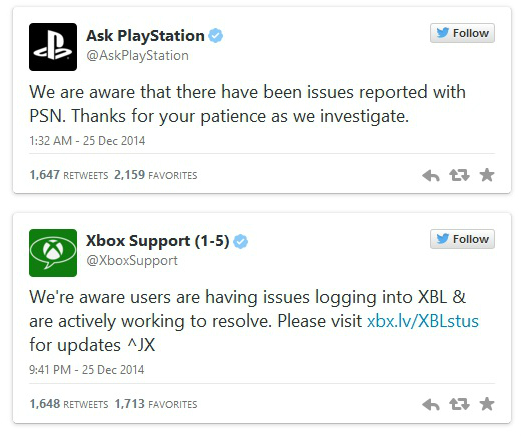 xbox live psn down, Xbox Live και PlayStation Network, δέχτηκαν επίθεση