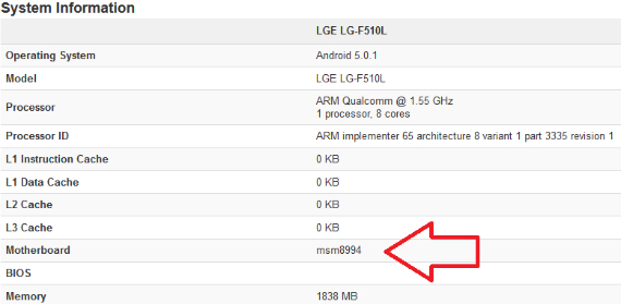 lg snapdragon 810, LG, συσκευή με Snapdragon 810 πέρασε από το Geekbench