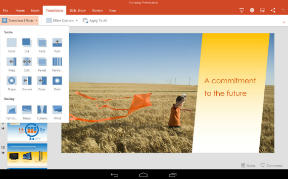 microsoft office android tablets, Microsoft Office, διαθέσιμο για Android tablets και υποστήριξη Lollipop