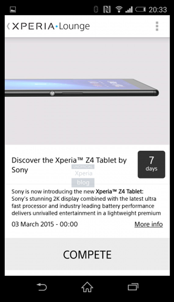 Sony Xperia Z4 tablet με οθόνη 2K, Sony Xperia Z4 tablet με οθόνη 2K;