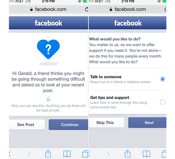 facebook αποτρέπει αυτοκτονίες, Facebook: Λανσάρει νέο feature για να αποτρέψει τις αυτοκτονίες
