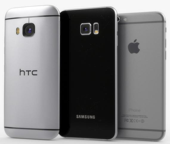 htc one m9 renders, HTC One M9 vs Samsung Galaxy S6 vs iPhone 6 [renders]