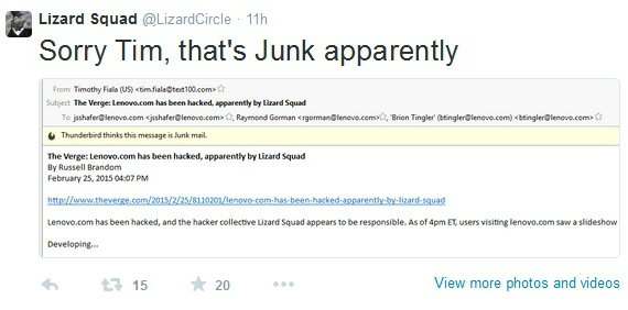 lenovo hacked, Lenovo: Μετά το Superfish δέχτηκε επίθεση από την Lizard Squad