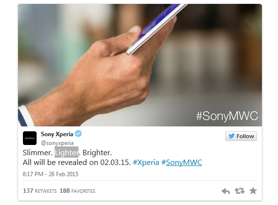 Sony Xperia Z4 Tablet, Sony Xperia Z4 Tablet: Φωτογραφία teaser στο επίσημο κανάλι της στο Twitter