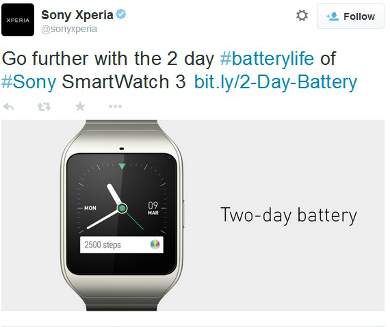 sony smartwatch vs apple watch, Sony SmartWatch 3: Απαντά στο Apple Watch με 2 μέρες μπαταρία