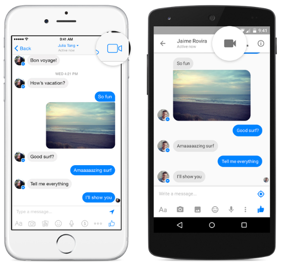 facebook messenger video call, Facebook Messenger: Από σήμερα διαθέσιμο και για βιντεοκλήσεις