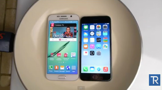 galaxy s6 vs iphone 6 βραστό νερό, Samsung Galaxy S6 vs iPhone 6: Σε βραστό νερό [video]