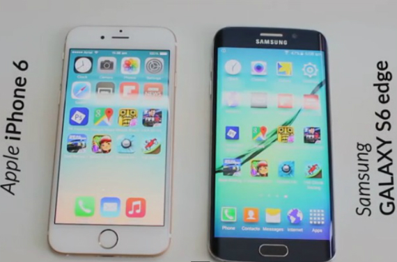 samsung galaxy s6 vs iphone 6 speed test, iPhone 6 vs Samsung Galaxy S6 Edge: Speed test [video]