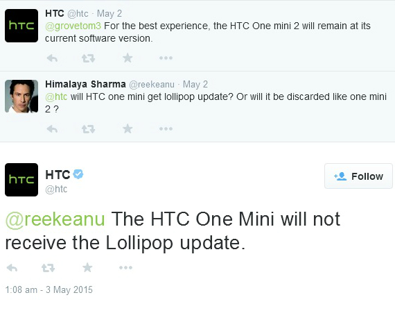 htc one mini lollipop, HTC One Mini: Ούτε αυτό θα αναβαθμιστεί σε Lollipop