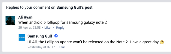 samsung galaxy note 2 lollipop update, Samsung Galaxy Note II: Δεν θα αναβαθμιστεί σε Android Lollipop;