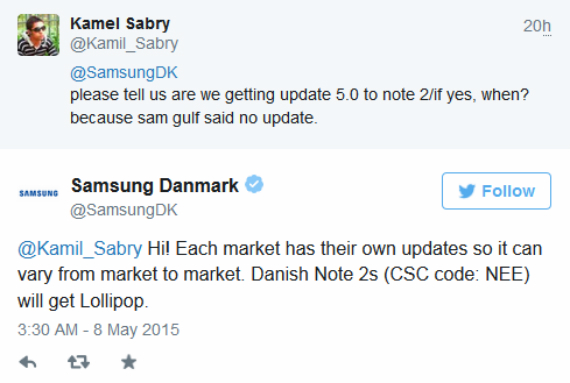 Samsung Galaxy Note II: Μπορεί να μην αναβαθμιστεί σε όλες τις περιοχές, Samsung Galaxy Note II: Μπορεί να μην αναβαθμιστεί σε όλες τις περιοχές