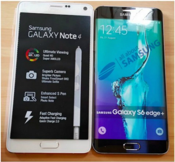 Samsung Galaxy S6 Edge Plus: Φωτογραφίζεται δίπλα στο Note 4, Samsung Galaxy S6 Edge Plus: Φωτογραφίζεται δίπλα στο Note 4