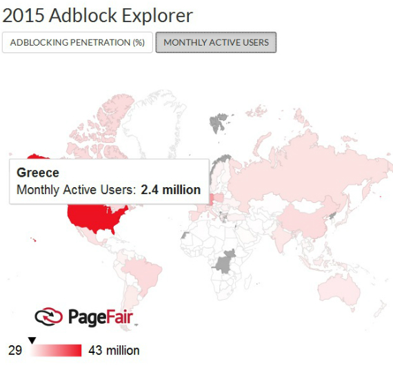 Πρώτη η Ελλάδα στην χρήση Ad Blocking λογισμικού στην Ευρώπη, Πρώτη η Ελλάδα στην χρήση Ad Blocking λογισμικού στην Ευρώπη