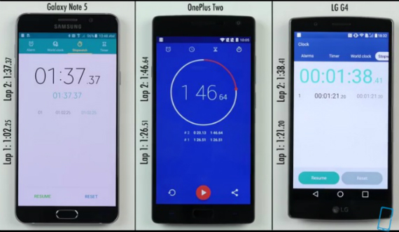 Samsung Galaxy Note 5, OnePlus 2, LG G4: Speed Test [video], Samsung Galaxy Note 5, OnePlus 2, LG G4: Speed Test [video]