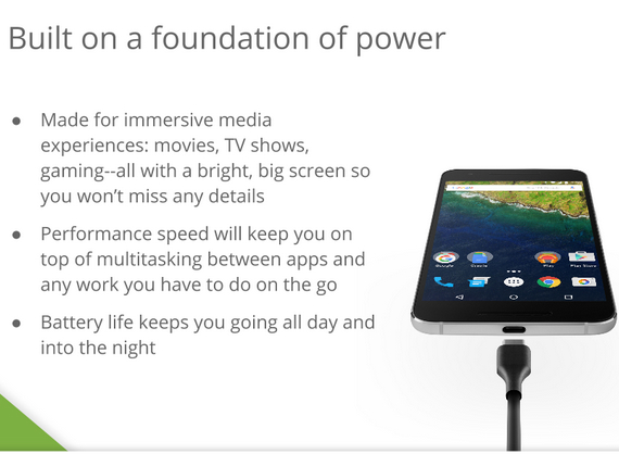 Nexus 6P: Τα slides της παρουσίασης αποκαλύπτουν τα πάντα, Nexus 6P: Τα slides της παρουσίασης αποκαλύπτουν τα πάντα
