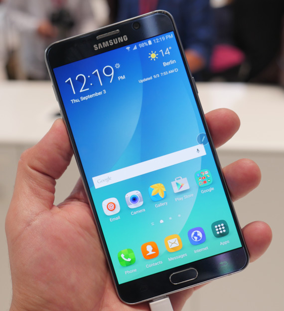 Samsung Galaxy Note 5: Hands-on video από IFA 2015, Samsung Galaxy Note 5: Hands-on video από IFA 2015