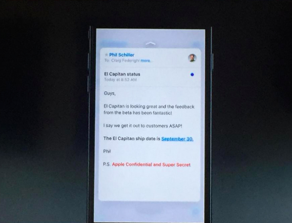 OS X El Capitan: Η Apple διέρρευσε σκόπιμα την ημερομηνία κυκλοφορίας, OS X El Capitan: Η Apple διέρρευσε σκόπιμα την ημερομηνία κυκλοφορίας