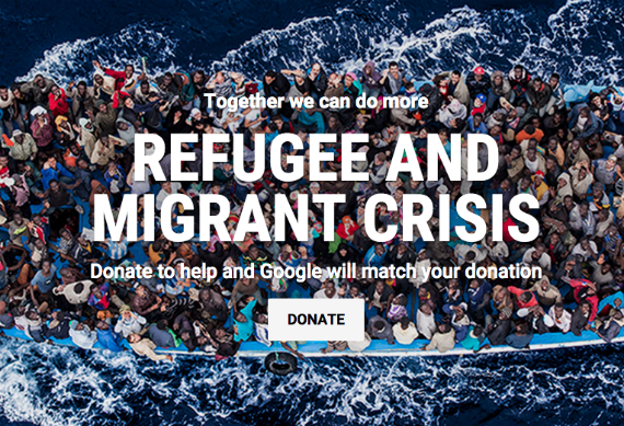 Google: Καμπάνια για συγκέντρωση χρημάτων για τους πρόσφυγες, Google: Καμπάνια για συγκέντρωση χρημάτων για τους πρόσφυγες