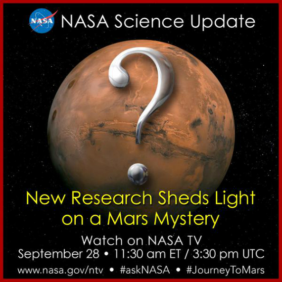 NASA: Μεγάλη ανακοίνωση για τον Άρη στις 18:30 [live video], NASA: Μεγάλη ανακοίνωση για τον Άρη στις 18:30 [live video]