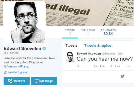 O Edward Snowden μπήκε στο Twitter και δίνει ρεσιτάλ, O Edward Snowden μπήκε στο Twitter και δίνει ρεσιτάλ