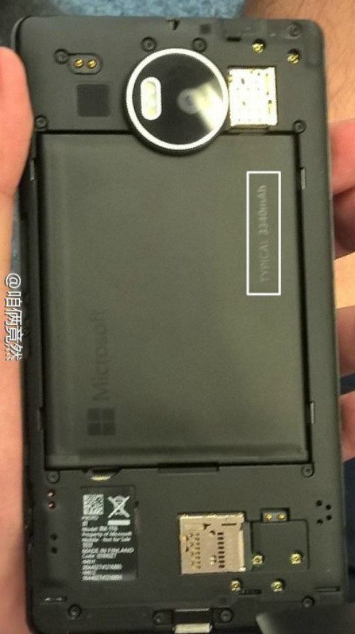 Microsoft Lumia 950XL: Με αποσπώμενη μπαταρία 3340mAh, Microsoft Lumia 950XL: Με αποσπώμενη μπαταρία 3340mAh