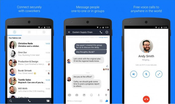 Facebook at Work, Facebook at Work: Το Work Chat η πρώτη app