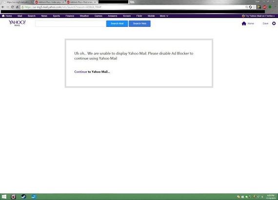 Yahoo: Περιορισμός σύνδεσης με Ad-Blocker στις Η.Π.Α., Yahoo: Περιορισμός σύνδεσης με Ad-Blocker στις Η.Π.Α.