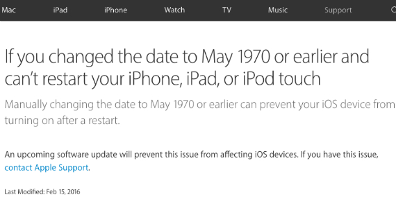 apple date bug, Apple: Δηλώνει ενήμερη για το date bug, αλλά δεν λέει που οφείλεται