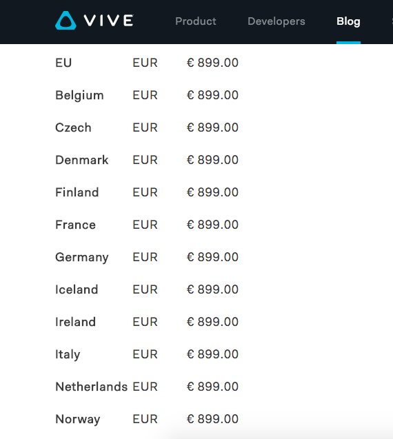 htc vive price europe, HTC Vive: Με τιμή 899 ευρώ σε ευρωπαϊκές χώρες