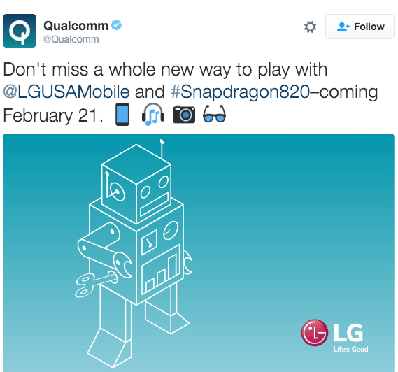 lg g5 snapdragon 820, LG G5: Η Qualcomm επιβεβαιώνει Snapdragon 820