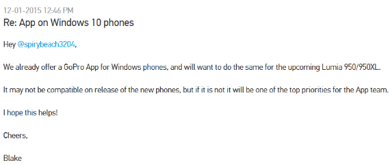 gopro app windows phone, GoPro: Σταματά την υποστήριξη για Windows Phone