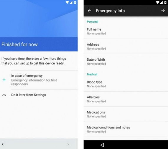android n emergency info screen, Android N: Η Google προσθέτει feature με πληροφορίες έκτακτης ανάγκης
