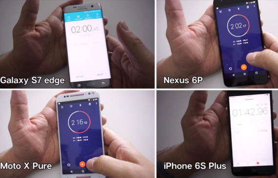 galaxy s7 edge speed test, Samsung Galaxy S7 Edge vs iPhone 6s Plus vs Nexus 6P vs Moto X: Speed test