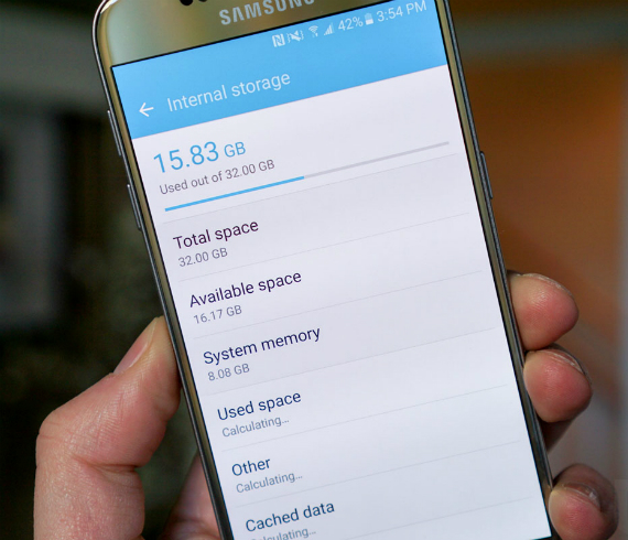 galaxy s7 8gb bloatware, Samsung Galaxy S7: Τα 8GB ενσωματωμένη μνήμη είναι πιασμένα &#8220;out of the box&#8221;