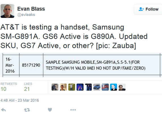 galaxy s7 active, Samsung Galaxy S7 Active: Ετοιμάζεται η νέα έκδοση της ναυαρχίδας