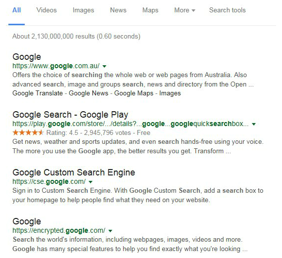 google search black, Google: Δοκιμάζει σημαντική αλλαγή στα αποτελέσματα αναζήτησης