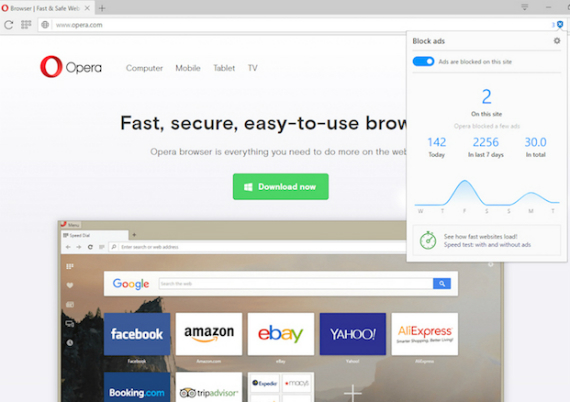 opera browser ad-blocking, Opera: Νέα έκδοση με native ad-blocker σε desktop και mobile