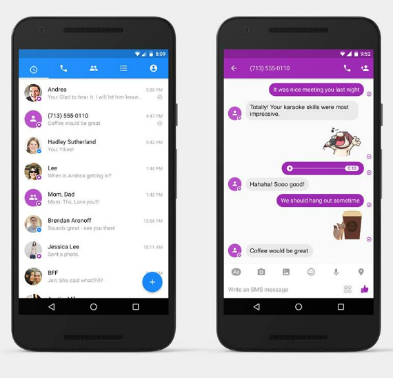 facebook messenger sms, Facebook Messenger: Υποστήριξη SMS στην έκδοση για Android
