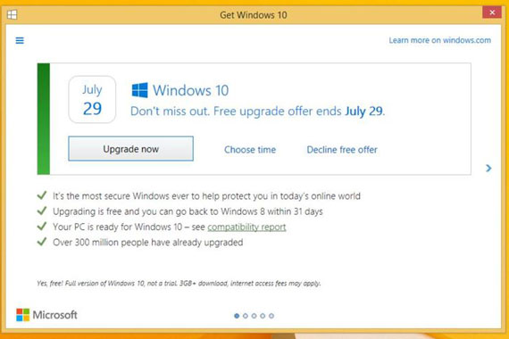 Microsoft, Microsoft: Αλλάζει το μήνυμα δωρεάν αναβάθμισης σε Windows 10 μετά την έντονη κριτική