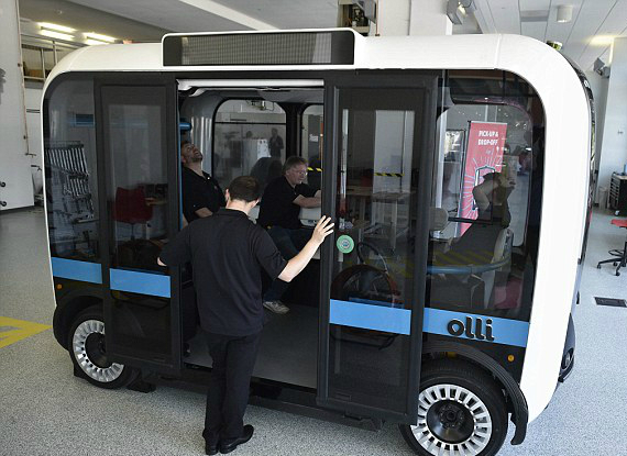 oli 3d printed bus, Olli: Το πρώτο 3D printed αυτοκινούμενο λεωφορείο