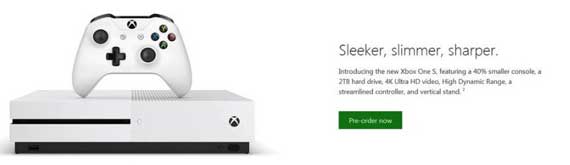 Microsoft Xbox One S, Microsoft Xbox One S: Διέρρευσε η νέα λεπτότερη κονσόλα η οποία υποστηρίζει 4K Ultra HD video