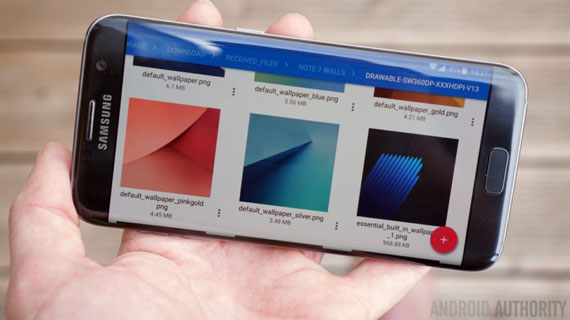 Samsung Galaxy Note 7, Samsung Galaxy Note 7: Διέρρευσαν τα wallpapers