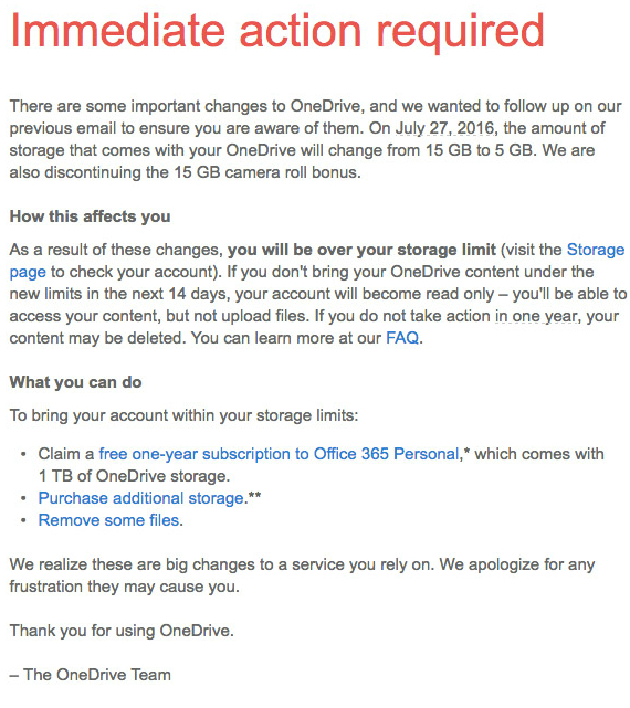 onedrive 5gb storage, OneDrive: Η Microsoft ξεκίνησε να μειώνει τον δωρεάν χώρο στα 5GB