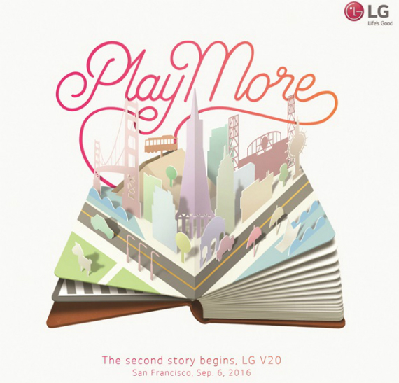 lg v20 announcement, LG V20: Ανακοινώνεται επίσημα στις 6 Σεπτεμβρίου