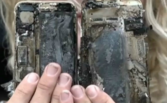 iphone 7 fire, iPhone 7: Έπιασε φωτιά και έκαψε αυτοκίνητο