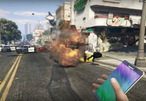 gta 5 galaxy note 7 mod, Grand Theft Auto 5: Αποκτά Exploding Galaxy Note 7 Mod [video]